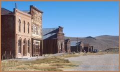 Main Street, Bodie today, in Bodie State Historic Park